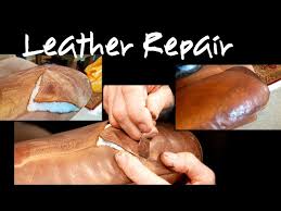 repairing a tear in a leather sofa