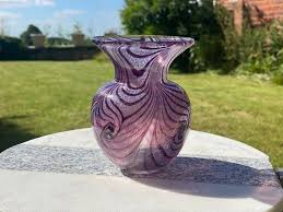 Vintage Art Glass Hand Blown Glass Vase