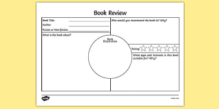 Book Review Worksheet For Kids
