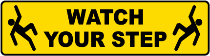 watch your step floor signs order