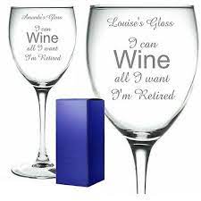 Personalised Engraved Wine Glass