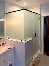 Frosted Heavy Glass Shower Enclosure