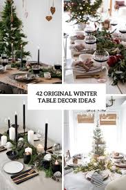 42 original winter table décor ideas