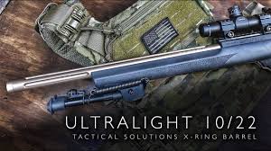 ultralight 10 22 barrel tacsol x ring