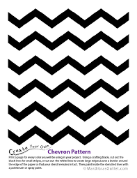Chevron Pattern Stencil