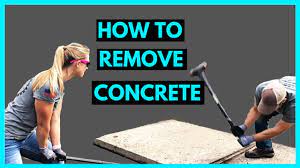 how to remove a concrete patio you