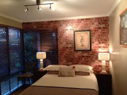 Rustic Brick Wallpaper In Bedroom