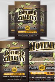 Flyer Template Movember Charity Nitrogfx Download