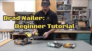 how to use a pneumatic brad nailer