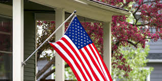 Buy abbott collection jardin fleur de lis flag pole holder, dark brown: How To Display The American Flag Better Homes Gardens