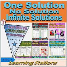 One Solution Infinite Solutions Or No
