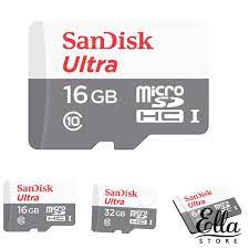 Thẻ Nhớ Micro SD Tốc Độ Cao SanDisk 16 / 32 / 64GB - Thẻ nhớ máy ảnh