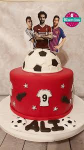 Satin ice cake decorating products, make custom desserts for weddings, birthdays & parties! Bisco Cake Football Cake Salah Messi Ronaldo Facebook