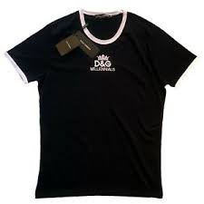 Details About Dolce Gabbana Millennials Black T Shirt D G Shirt Size S 44
