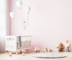 Pink Nursery Room Interior Background