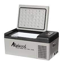 Alpicool C20-S dc compressor car fridge freezer with built-in rechargeable  battery 20L- Buy Online in Kuwait at Desertcart - 43672644.