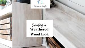 Weathered Wood Finish To A Smooth Surface