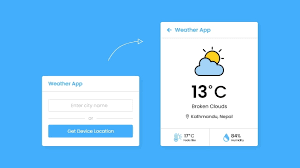 build a weather app in html css