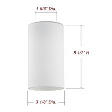 Frosted White Glass Shade 1 5 8 Inch