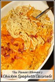 This zingy chicken dinner gives a burst of southwestern flavor. The Pioneer Woman S Chicken Spaghetti Casserole For The Love Of Food