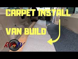 diy custom carpet installation van