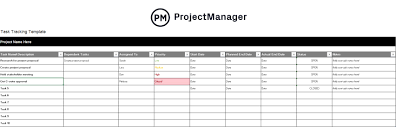project task tracker excel template