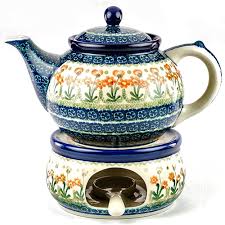 Maybe you would like to learn more about one of these? Polish Pottery Stoneware Teapot And Warmer Set 40oz Polish Art Center