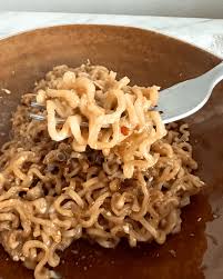 tiktok ramen with soy sauce and brown