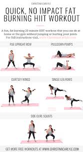low impact hiit workouts for weight