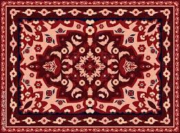 vetor de persian carpet indian rug and
