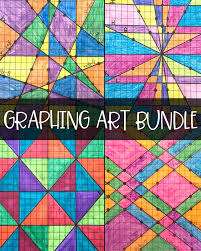 graphing linear equations art bundle