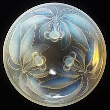 art deco french opalescent glass bowls