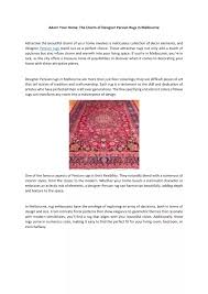 charm of designer persian rugs