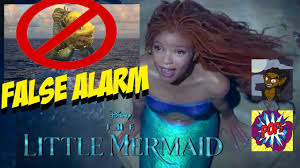 flounder fan art scares little mermaid