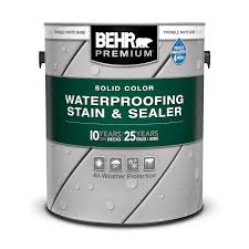 Solid Color Waterproofing Wood Stain Sealer Behr Premium