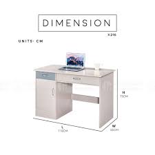 lin elegant study table with drawer