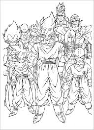 Funny dragon ball z coloring page for kids : Dragon Ball Z Coloring Pages Coloringbay