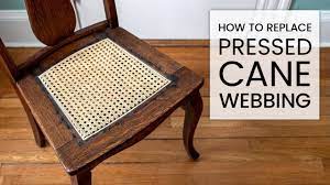 how to replace pressed cane webbing