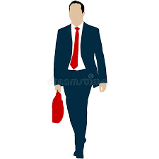 Silhouette Geschäftsmann Im Anzug Mit Krawatte Auf Einem Weißen Hintergrund  Vektor Abbildung - Illustration von herr, manager: 220259835