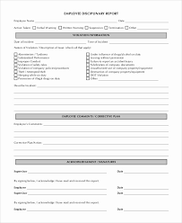 Disciplinary Action Form Template Best Of Sample Employee