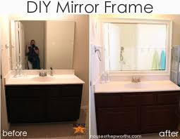 The Kids Bathroom Mirror Gets Framed