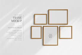 5 frames psd frame mockup