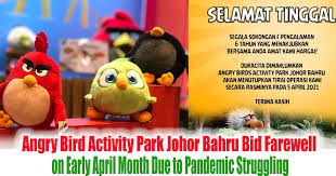 All activities in the park are themed after the famous angry birds mobile game; Angry Bird Activity Park Johor Bahru Bid Farewell On Early April Month Due To Pandemic Struggling Everydayonsales Com News