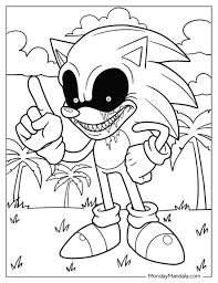 Sonic exe colouring