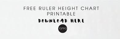 Diy Ruler Height Chart Printable Tomfo Growth Chart Ruler