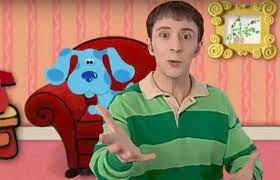 Blue is a puppy who puts her paw prints on three clues. Wbng38ejy2wdgm
