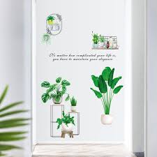 Green Plant Wall Sticker Diy Removable
