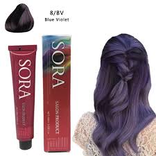 Hicolor violet & black shades permanent hair color. Blue Violet 8 Bv Sora Hair Dye Color In Blue Violet 8 Bv Shopee Philippines
