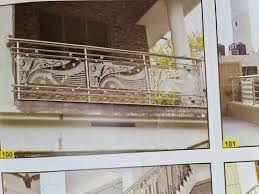 Steel Balcony Railing With Glass