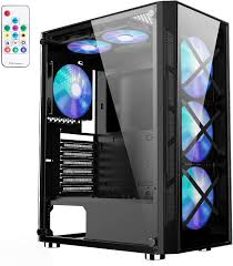 There is no definitive answer to this common question, because both have advantages and disadvantages. Amazon Com 1stplayer Mid Tower Computer Case Gaming Pc Case With Argb Fans Atx Mid Tower Case With Tempered Glass Panel Gaming Style Desktop Case With 6 Pcs 120mm Argb Fans Black Electronics